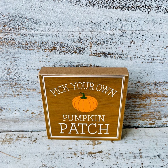 *Pick Your Own Pumpkin Patch Square Block 4” - Picture 3 of 12